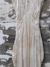 Mutedance 25 Spring/Summer Deep V-neck Pleated Dress MD-MD25SS25-HOARY MD25SS24